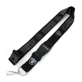 Las Vegas Raiders Lanyard Black Lv Design