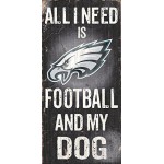 Philadelphia Eagles Wood Sign - Football And Dog 6