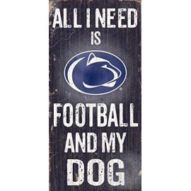 Penn State Nittany Lions Wood Sign - Football And Dog 6