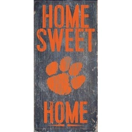 Clemson Tigers Wood Sign - Home Sweet Home 6