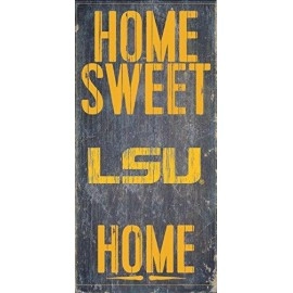 Lsu Tigers Wood Sign - Home Sweet Home 6