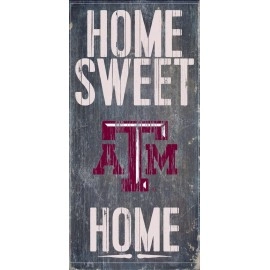 Texas A&M Aggies Wood Sign - Home Sweet Home 6