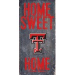 Texas Tech Red Raiders Wood Sign - Home Sweet Home 6X12
