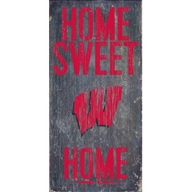 Wisconsin Badgers Wood Sign - Home Sweet Home 6