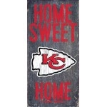 Kansas City Chiefs Wood Sign - Home Sweet Home 6