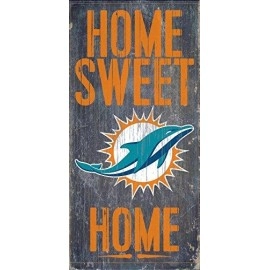 Miami Dolphins Wood Sign - Home Sweet Home 6