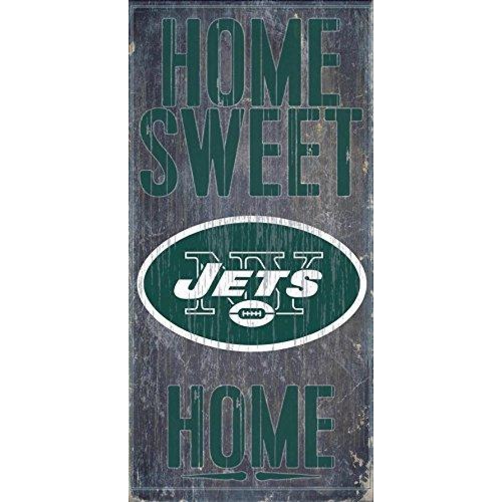 New York Jets Wood Sign - Home Sweet Home 6