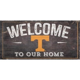 Tennessee Volunteers Sign Wood 6X12 Welcome To Our Home Design - Special Order