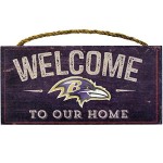 Baltimore Ravens Sign Wood 6X12 Welcome To Our Home Design - Special Order