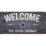 Dallas Cowboys Sign Wood 6X12 Welcome To Our Home Design - Special Order