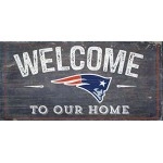 New England Patriots Sign Wood 6X12 Welcome To Our Home Design - Special Order