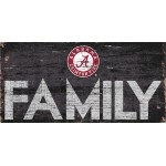 Alabama Crimson Tide Sign Wood 12X6 Family Design - Special Order