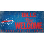 Buffalo Bills Wood Sign Fans Welcome 12X6