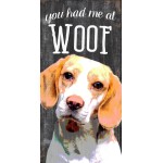 Pet Sign Wood You Had Me At Woof Beagle 5