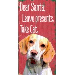 Pet Sign Wood Dear Santa Leave Presents Take Cat Beagle 5