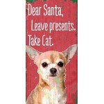 Pet Sign Wood Dear Santa Leave Presents Take Cat Chihuahua 5