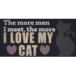 Pet Sign Wood I Love My Cat 10