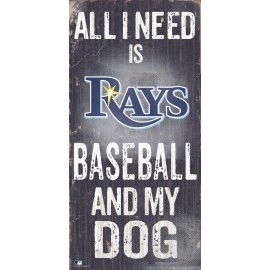 Tampa Bay Rays Sign Wood 6X12 Baseball And Dog Design Special Order