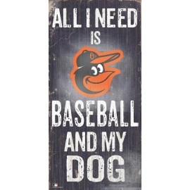 Baltimore Orioles Sign Wood 6X12 Baseball And Dog Design Special Order