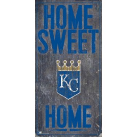 Kansas City Royals Sign Wood 6X12 Home Sweet Home Design