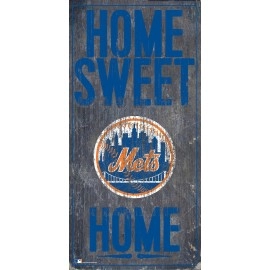 New York Mets Sign Wood 6X12 Home Sweet Home Design