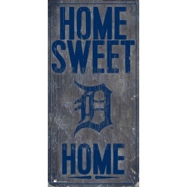 Detroit Tigers Sign Wood 6X12 Home Sweet Home Design