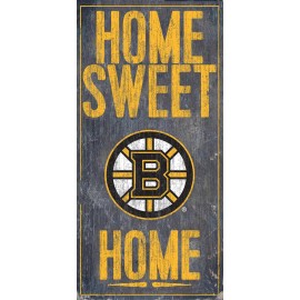 Boston Bruins Sign Wood 6X12 Home Sweet Home Design