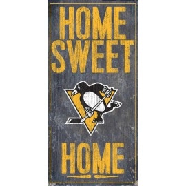 Pittsburgh Penguins Sign Wood 6X12 Home Sweet Home Design