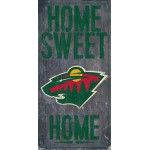 Minnesota Wild Sign Wood 6X12 Home Sweet Home Design