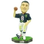 Houston Texans David Carr Game Worn Forever Collectibles Bobblehead Co