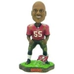 Tampa Bay Buccaneers Derrick Brooks Game Worn Forever Collectibles Bobblehead Co