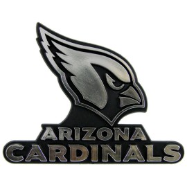 Arizona Cardinals Auto Emblem - Silver