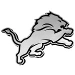 Detroit Lions Auto Emblem - Silver