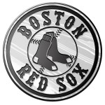 Boston Red Sox Auto Emblem - Silver - Round Logo