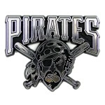 Pittsburgh Pirates Auto Emblem - Silver