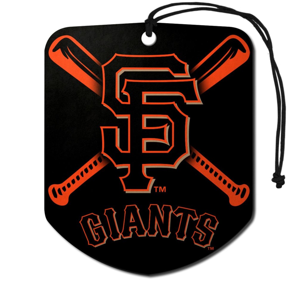 San Francisco Giants Air Freshener Shield Design 2 Pack