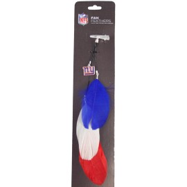 New York Giants Team Color Feather Hair Clip Co