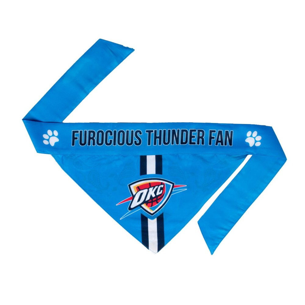 Oklahoma City Thunder Pet Bandanna Size Xs