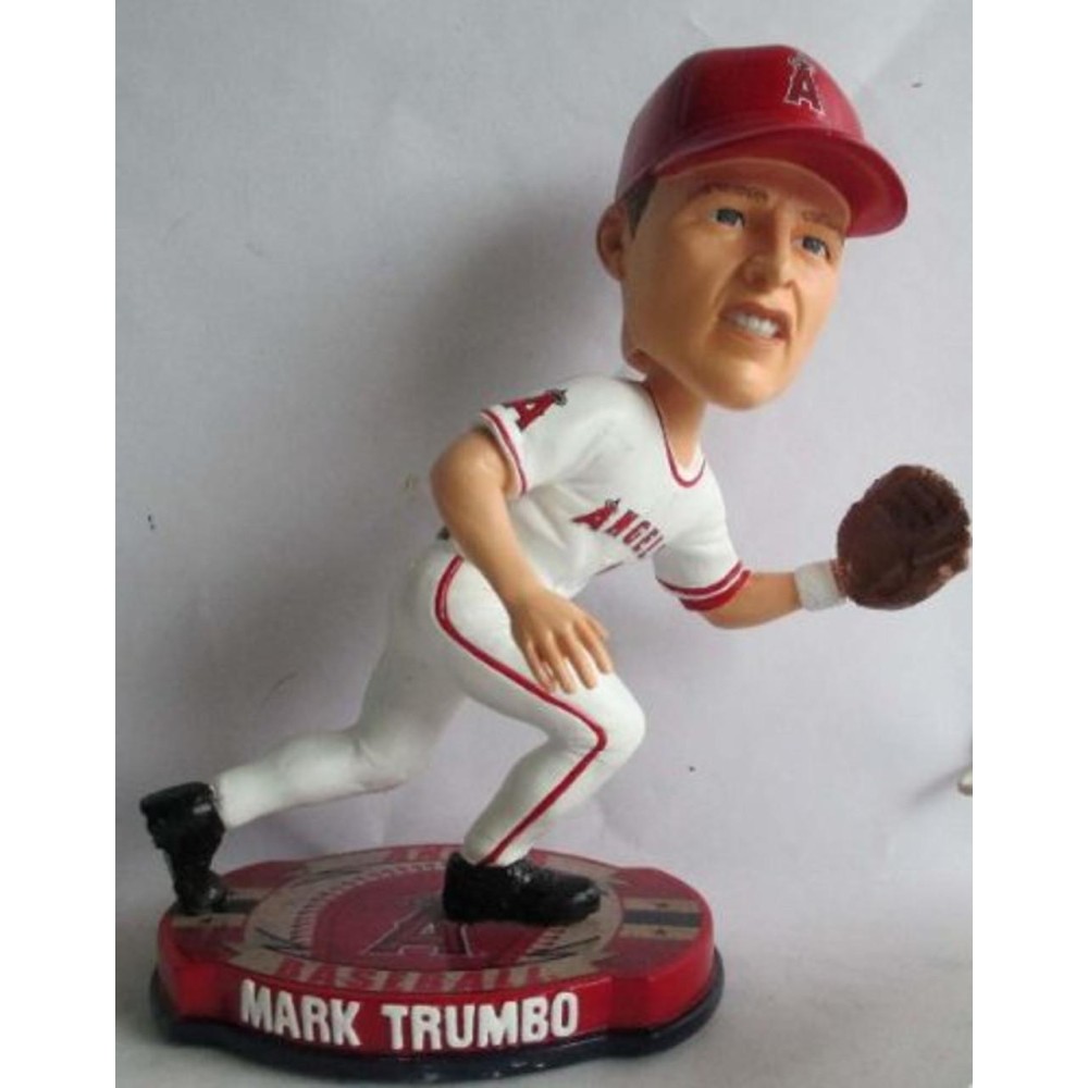 Los Angeles Angels Mark Trumbo Forever Collectibles Baseball Base Bobblehead Co