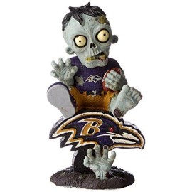 Baltimore Ravens Zombie On Logo Figurine Co