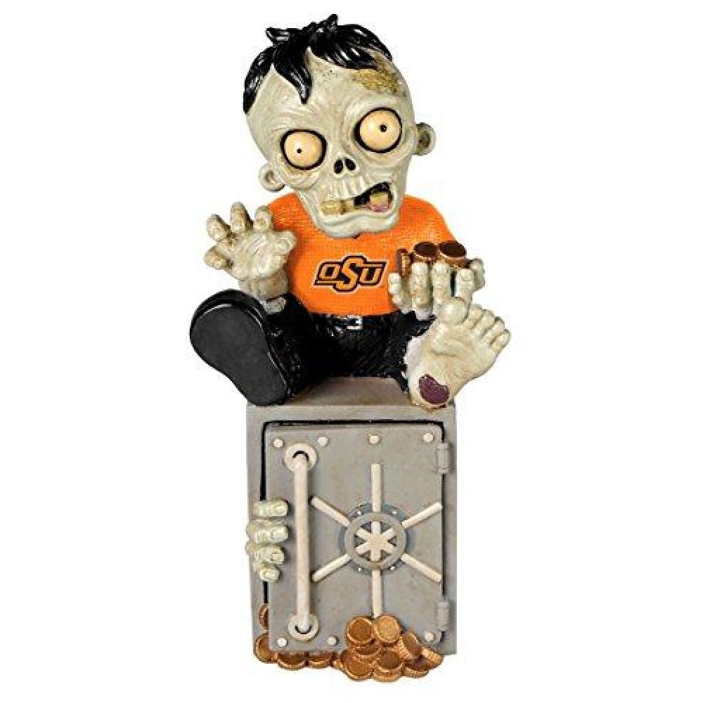 Oklahoma State Cowboys Zombie Figurine Bank Co