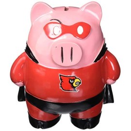 Louisville Cardinals Piggy Bank - Large Stand Up Superhero Co
