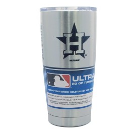 Houston Astros Travel Tumbler 20Oz Ultra Silver