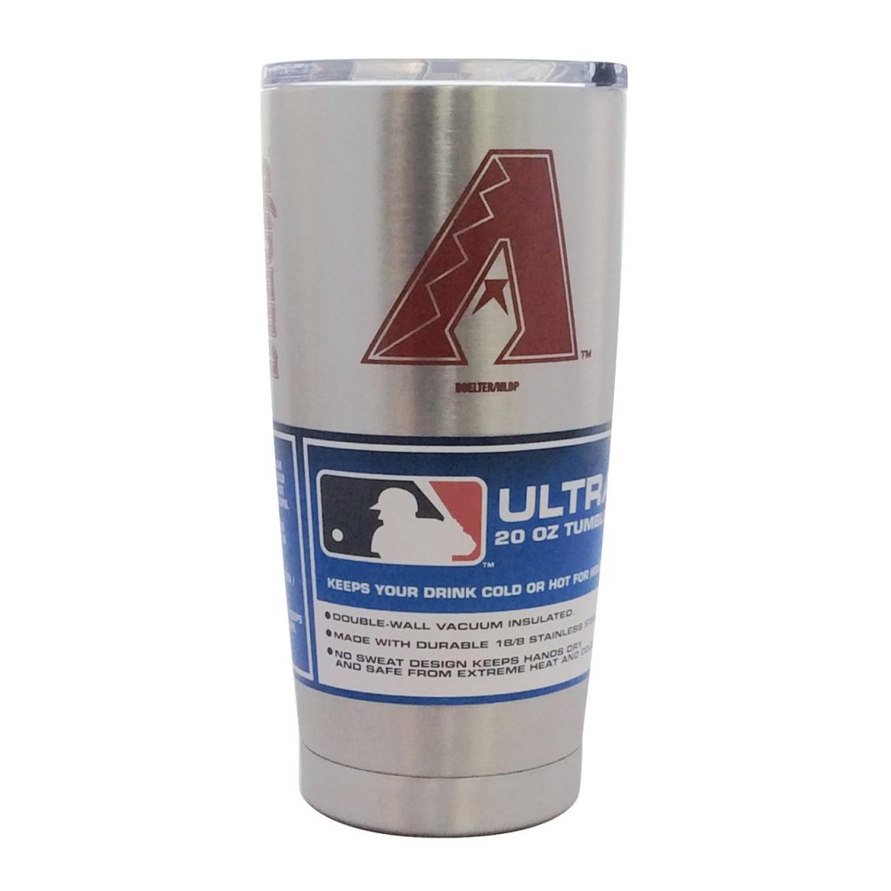 Arizona Diamondbacks Travel Tumbler 20Oz Ultra Silver Co