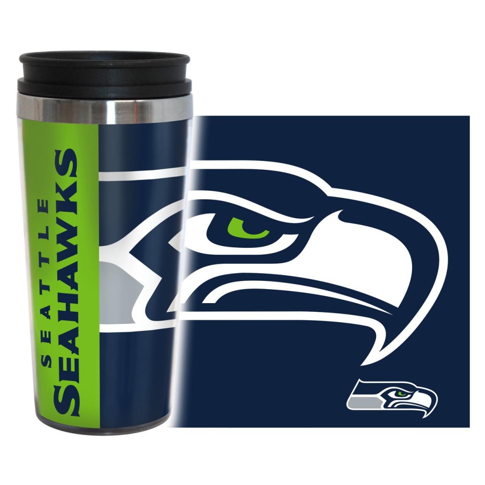 Seattle Seahawks Travel Mug - 14 Oz Full Wrap - Hype Style