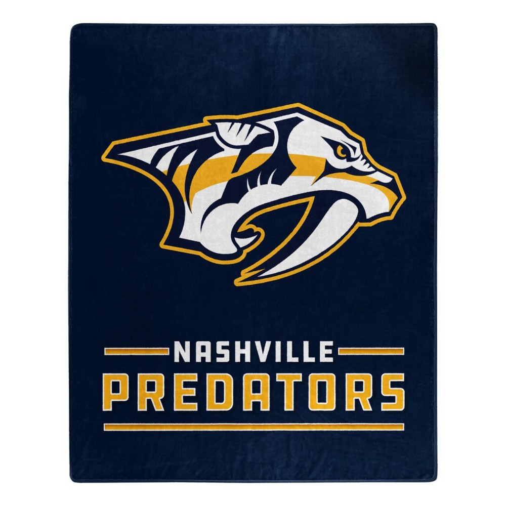 Nashville Predators Blanket 50X60 Raschel Interference Design