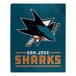 San Jose Sharks Blanket 50X60 Raschel Interference Design