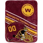 Washington Football Team Blanket 60X80 Raschel Slant Design