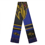 Baltimore Ravens Scarf Colorblock Big Logo Design