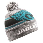 Jacksonville Jaguars Beanie Gray Stripe Light Up